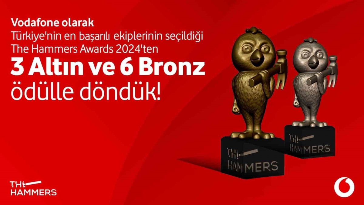 Vodafone’a The Hammers Awards’ta 9 ödül birden
