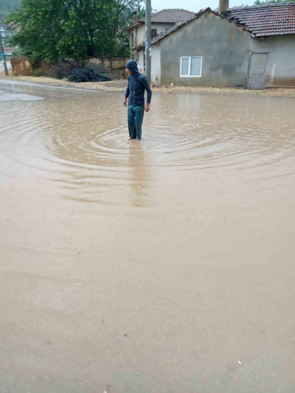 Yenişehir’de ev ve tarlalar sular altında kaldı